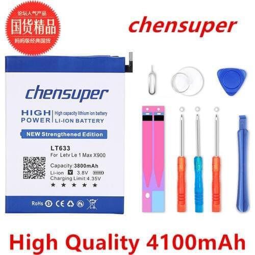 Chensuper Battery LT633 For Letv Le 1 Max X900 Le one Max X900 4100mAh Backup Battery High Quality Free Tools Shipping Gifts