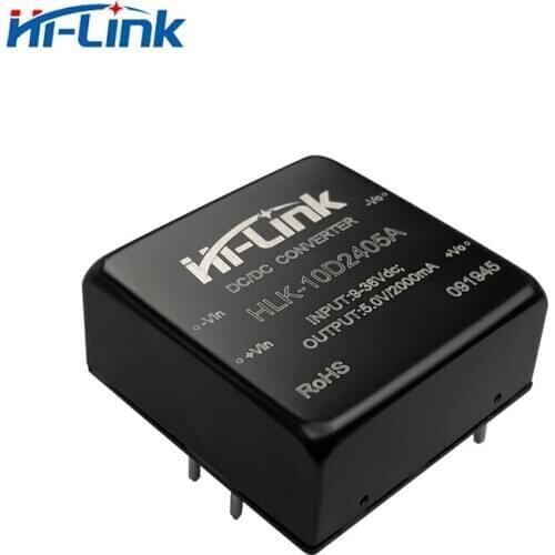 Free shipping 10 pcs/lot HLK-10D2405A 5V 10W output power DC/DC 1500VDC isolation voltage power supply module