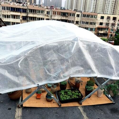 Big Size Reinforced 0.3mm Outdoor PE Rainproof Cloth Garden Plants Cover Camping Waterproof Shade Sails Terrace Canopy Awnings
