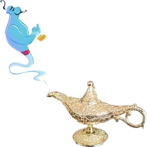 Tea-Pot Aladdin-Lamp Office Vintage Home Collection Desktop-Decor 1pc Zinc-Alloy -New
