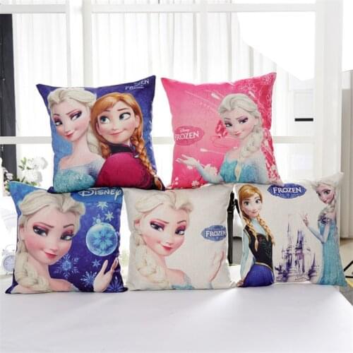 45x45cm Disney Frozen pillowcase cover Home Textile children baby girl Couple Pillow Cover Decorative Pillows Case Living Room