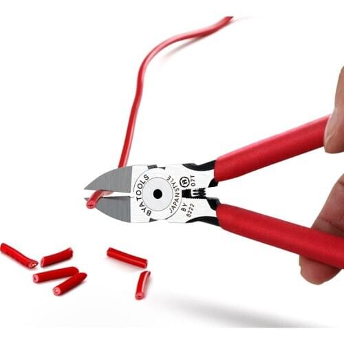 Diagonal pliers nozzle pliers non-slip handle 5 inch electronic pliers mini diagonal pliers