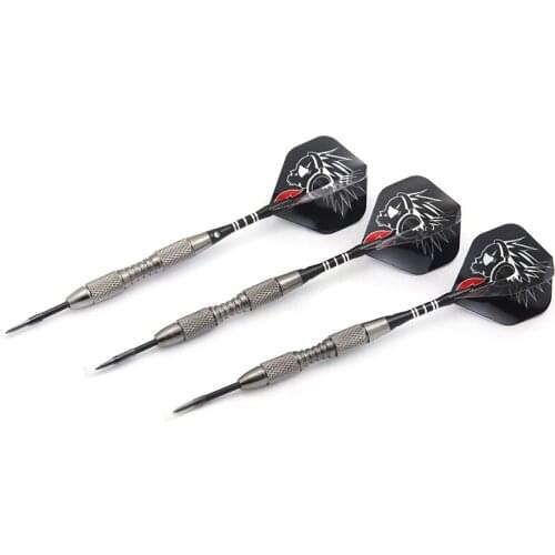 Black Dart 3pcs/set Professional Steel Tipped Darts 22g Shafts Flights Harrow Point Wing Barrel Throwing Electronic Dart Board