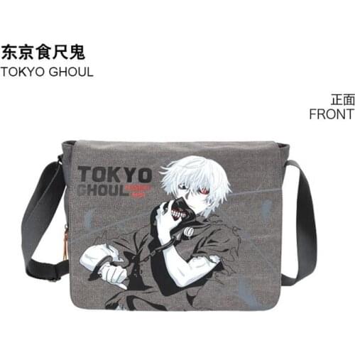Anime Tokyo Ghoul Canvas Cartoon Shoulder Bag Printed Kaneki Ken Anime Messenger Bags Student Bookbag Women Travel Bag
