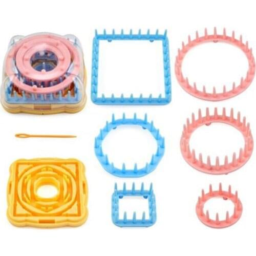 Hand Knitting Tools Flower Fork Knitted Device Knitting Loom Knit Daisy Flower Pattern Maker Weave Set Home DIY Craft Tool
