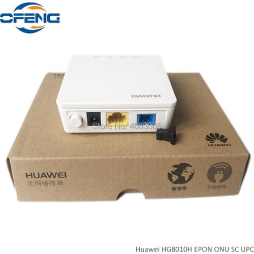 Hot sale Huawei EPON HG8010H SC UPC Interface ftth ont modem 1GE port epon onu for fiber optic network router, 100% New