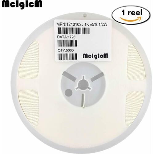 MCIGICM 5000pcs 1210 smd chip resistor resistors 0R-10M 1/2W 1R 10R 22R 33R 47R 100R 150R 220R 470R