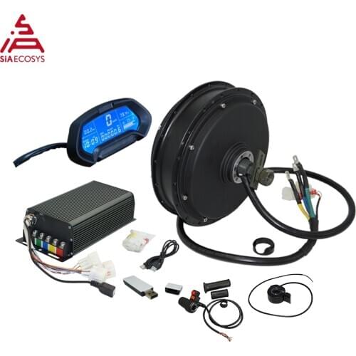 New Arrival SiAECOSYS QSMOTOR V3TI V3I 3000W 72V 70kph Hub Motor With SIA7230 Controller And Kits For Electric Bike/Bicycle