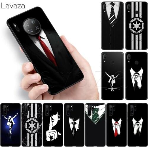 Lavaza Man Suit Shirt Tie Soft TPU Case for Huawei Y6 Y9 Mate 10 20 30 Nova 3 3i 4 4E 5 5i 5T Smart Lite Pro 2019