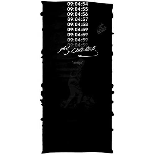 Necko Ataturk Signed Black Buff Bandana Face Mask-DN0226 444977502