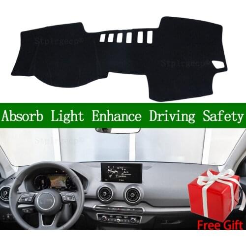 For Audi Q2 2017 2018 2019 2020 Dashboard Cover Sun Shade Non-slip Dash Mat Pad Carpet Car Stickers Interior Accessories