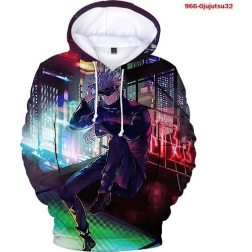 2020 New Creative Jujutsu Kaisen Men Women Hoodies Sweatshirt Harajuku 3D Printed Pattert Warm Pullovers Fashion Autumn Clothes