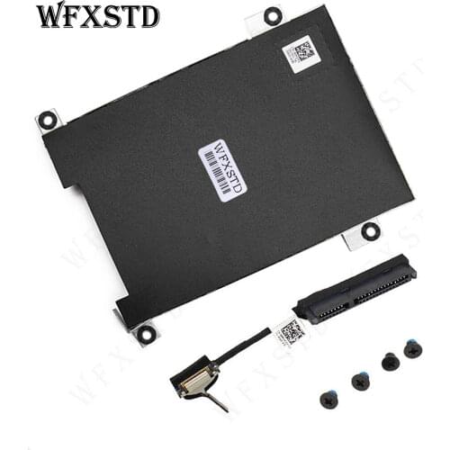 NEW HDD Cable 80RK8 + Caddy Frame Bracket 0NDT6 For Dell Latitude 5480 5490 5491 Laptop Drive Bay Hard Drive caddy
