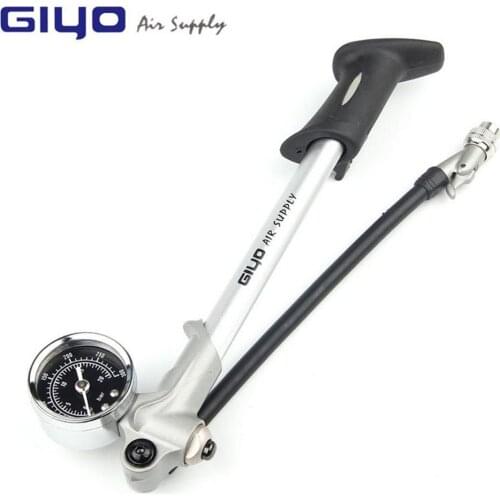 300PSI Front Fork and Front Suspension Pump Gauge High Pressure Shock Pump Lever Lock Schrader Valve Bicycle Air Shock Pump