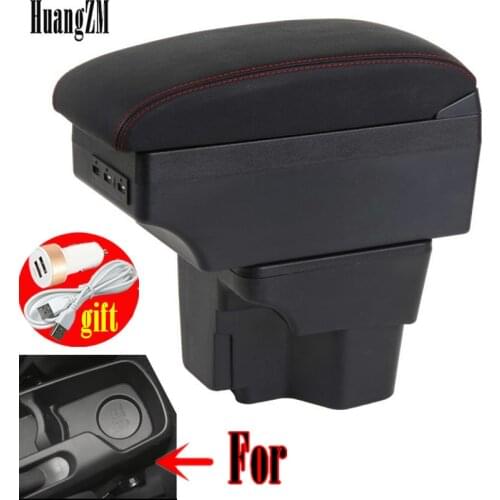 For Kia Rio III armrest box Kia Rio 3 central Store content box cup holder 2012-2016 Automotive retrofit accessories