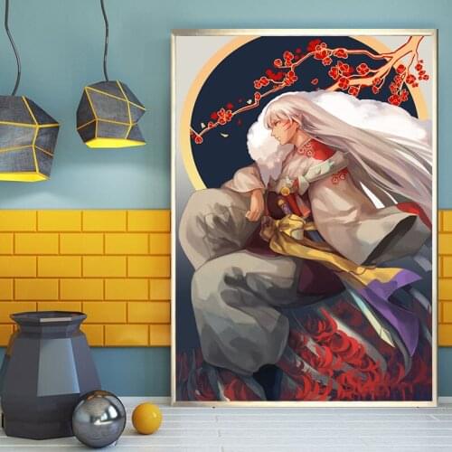 Poster Wall Artwork Modular Pictures Prints Japanese Anime TV Series Inuyasha Seshomaru Canvas Painting Home Decoration For Gift