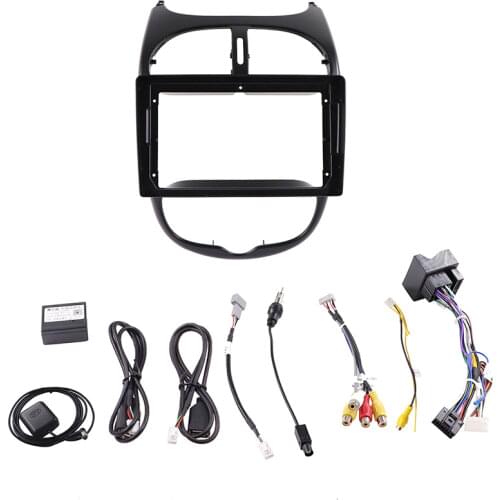 Asvegen Car Radio Fascia Frame For Peugeot 206 Car Dvd Frame Install Panel Dash Mount Installation Dashboard