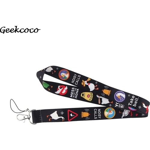 J1672 Cartoon Game Neck Strap Lanyard for keys ID Card Gym Mobile Phone Straps USB badge holder DIY Goose Hang Rope