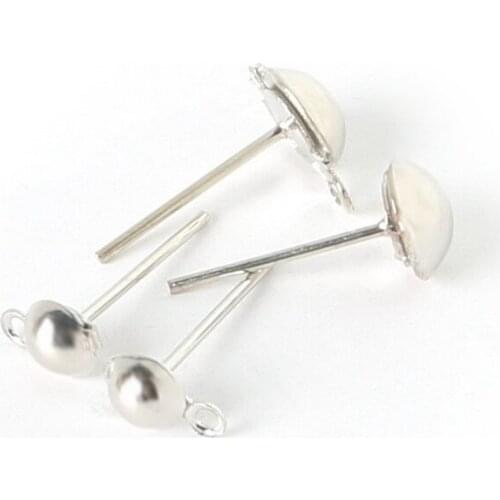 Studs Earring Hooks Jewelry Making Supplies Bulk Items Wholesale 200pcs/lot Jewelry Findings Earring Connector