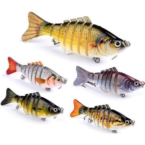 Wobblers Pike Fishing Lures Artificial Multi Jointed Sections Artificial Hard Bait Trolling Pike Carp Fishing Tools