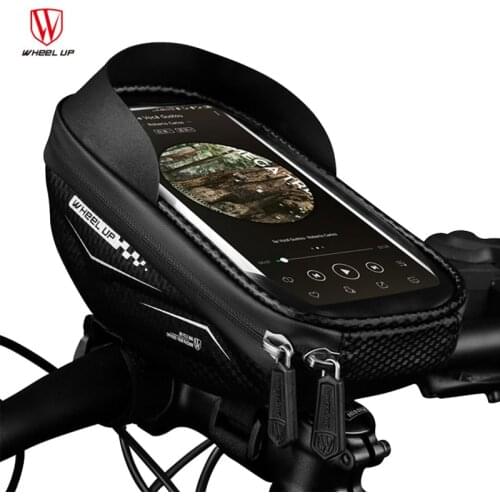 Waterproof Bicycle Bag For Bike Phone Holder 6.5 Inches Touch Screen Reflective MTB Bike Frame Front Tube Accessories