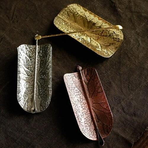 Japanese Tea Is Tea Spoon Tea Shovel Hand Hammered Tone Caddy Spoon Tea Dustpan Tea Holder Tea Pick Tea Ceremony Utensils