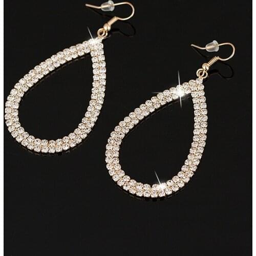 YFJEWE New Arrival Luxury Bohemian Drop Earrings Crystal Trendy Earring For Lady Dangle Earrings Jewelry #E314