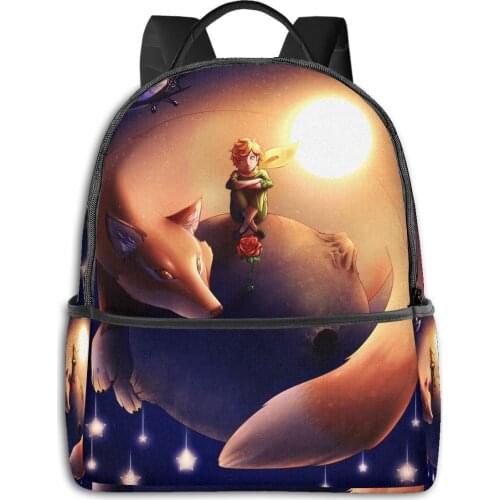 The Little Prince Womens backpack Storage Bag Cute The Little Prince backpack carrier Teen Girl Boy Large Capacity Rucksack