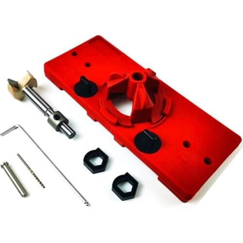 35MM Cup Style Hinge Jig Boring Hole Drill Guide Forstner Bit Woodworking Tools 63HA