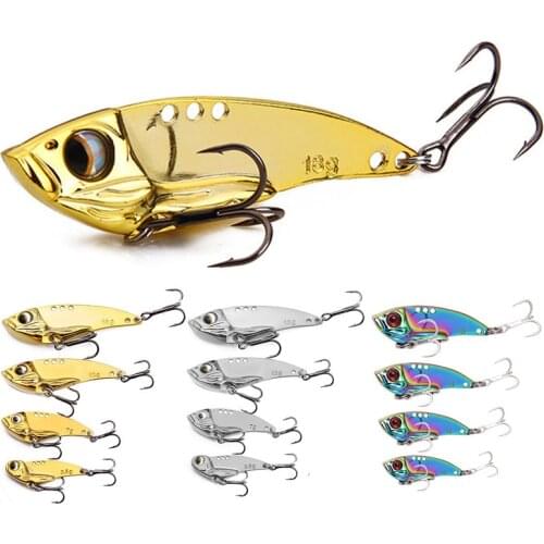 4Pcs/Lot Metal VIB Fishing Lure Sinking Vibration Baits 3.5g 7g 12g 18g Artificial Hard Bait All Depth Pike Bass Fishing Tackle