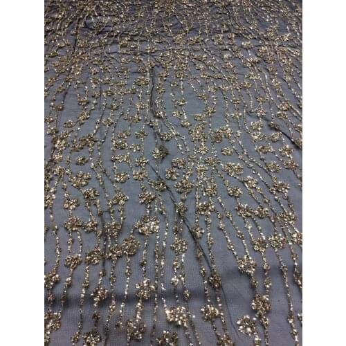 Glued glitter African Tulle Lace Fabric SYJ-7237 hot sale African French Lace Fabric with glitter