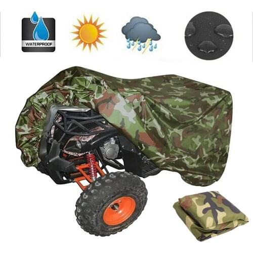 ATV Camo Cover Camouflage Waterproof Covers Protector Universal Fit For ATV Quad Motorcycle Vehicle Scooter Kart Bike M L XL XXL