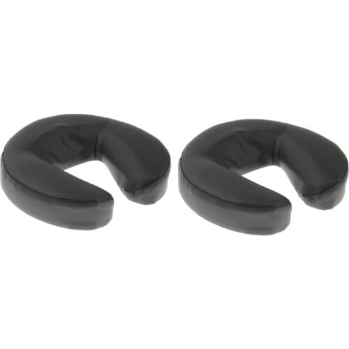 Free Shipping 2pcs PU Foam Massage Table Headrest Pillow Face Down Cradle Cushion Pad for Beauty Salon SPA Massage Bed Tattoo