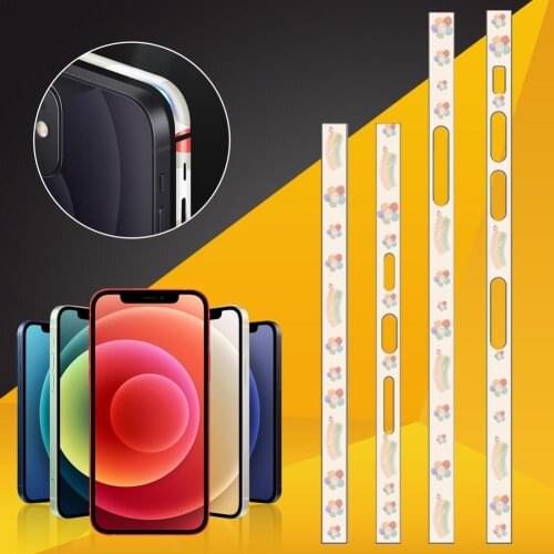 Side Protective Film For IPhone 12 Pro 12 Pro Max Multicolor Side Screen Protector PVC Anti Scratch Edge Film Sticker