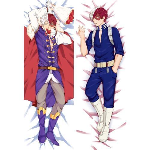 Anime Cartoon Boku no Hero Academia Double sided hugging Pillow Case Pillow Cover Pillowcase Peach Skin 2 Way 89071