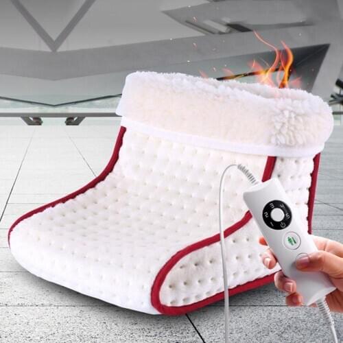 Washable Cosy Foot Heater Electric Warm Foot Warmer 5 Heats Control Settings Fleece Lining Foot Care Pad Winter Warm Supplies