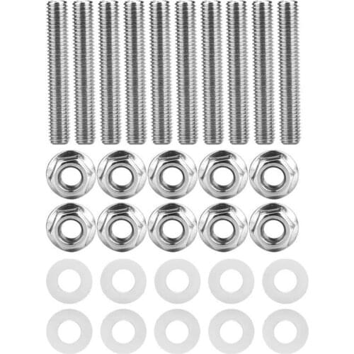 Stainless Steel Header Black Exhaust Manifold Head stud Bolt Kit Bolts Head stud Bolt Kit for Honda Acura