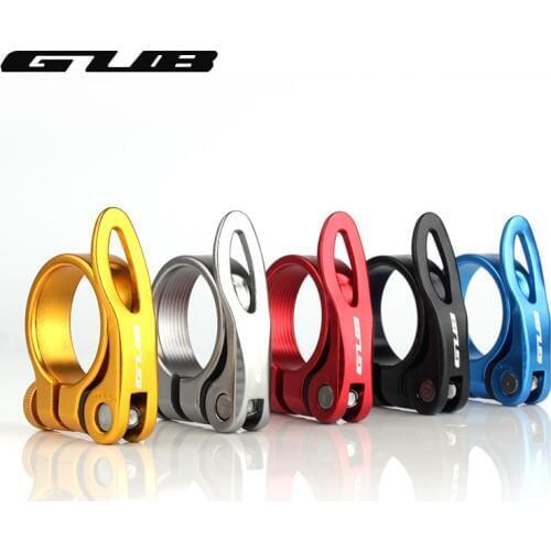 GUB 31.8mm 34.9mm Bicycle Seat Post Clamp Aluminum Alloy Quick Release Bike Seatpost Clamps Clamping Clip Bike Parts
