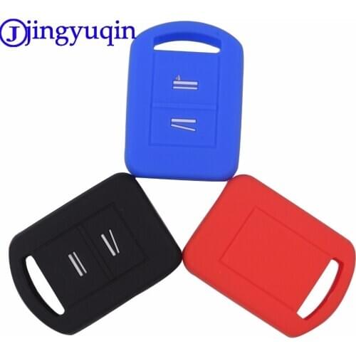 Jingyuqin 2 Buttons Remote Key Cover Case Silicone For Vauxhall Opel Corsa Agila Meriva Combo Car-Styling