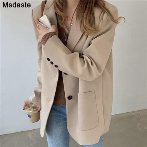 MsDaste Women's Straight Blazers