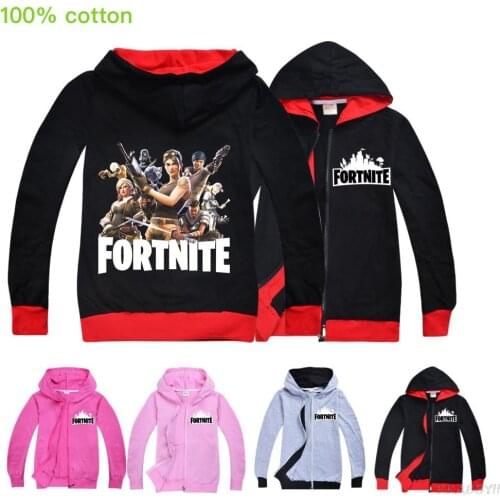 Fortnites Autumn New Childrens Clothing Cartoon Jacket Boys Girl Baby Outing Clothes Jacket Children Zipper Cardigan Jacket