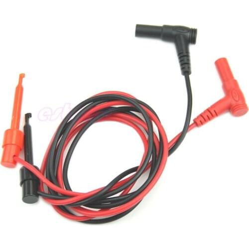 New 1Pair Banana Plug To Test Hook Clip Probe Cable Multimeter Test EquipmentJones-series