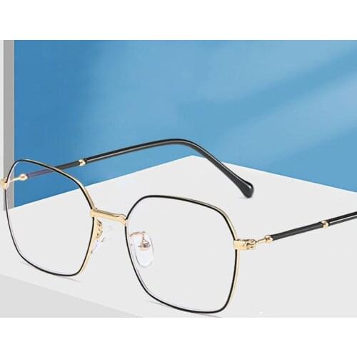 Full Rim Anti Blue Ray Optical Eyewear New Arrival Metal Frame Glasses For Women and Men Business Style Nearsighted Spectacles