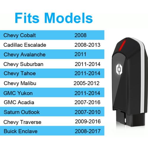 Key FOB Programmer for GM Buick Cadillac OBD2 Connector Dealer Locksmiths Remote Replacement Duplicator Self-Cloning Tool