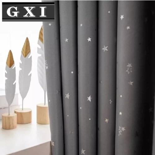 GXI Blackout Curtains for Living Room Kids Bedroom Modern Lucky Star Insulation Blind For Window Treatment Drapes Cortinas