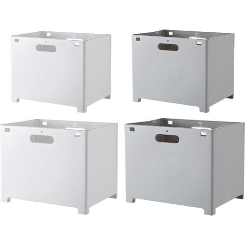 Foldable Laundry Basket Bin Wall-Mounted Punch Free Toy Storage Organizer