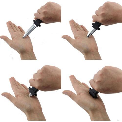 Retractable Knife Joke Fake Trick Halloween Props Toy Disappearing Slide Dagger #HC6U# Drop shipping