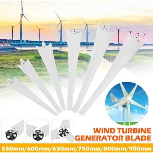 550mm 600mm 650mm 750mm 800mm 900mm High Strength Nylon Fiber Wind Turbine Generator Blades Wind Generator Windmill Accessories