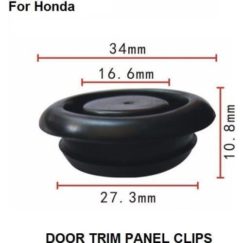 Car Stlying Door Trim Panel Clips x10 Cab soundproof rubber plug For Honda / Nylon Retainer Clip Brand New