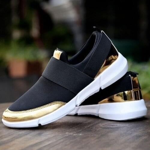 2021 Fashion Vulcanize Shoes High Quality Women Sneakers Slip On Flats Shoes Women Loafers Walking Shoes Plus Size 35-42